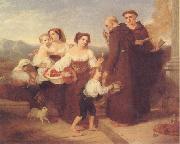 Charles Lock Eastlake The Salutation to the Aged Friar oil on canvas